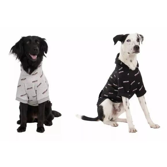 NWT NWT Costco Kirkland Signature Pet Dog Hoodie, Gray, reflective, sweater warm - Picture 4 of 4